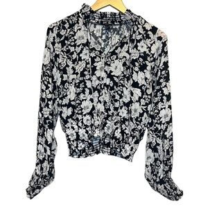 3/$25 🙌🏼 Forever 21 Floral Smocked Blouse Large